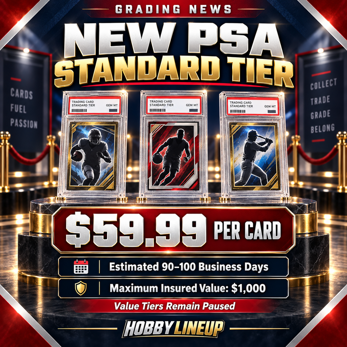 PSA Launches New $59.99 Standard Grading Tier—but Collectors Should Understand the Wait