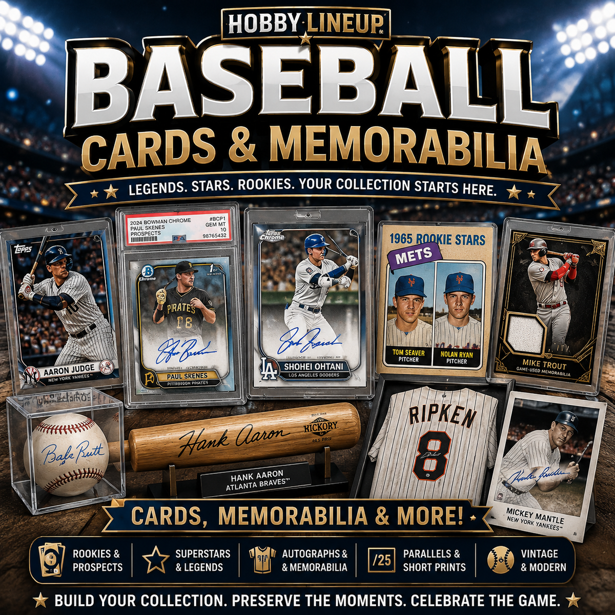 Baseball Cards & Memorabilia Collection