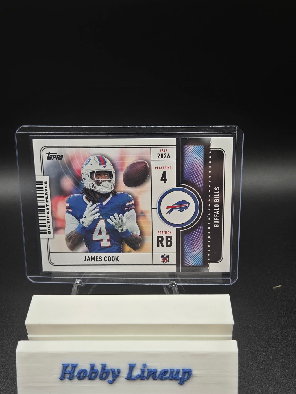 2026 Topps Football Big Ticket Players James Cook Buffalo Bills BTP-3 Card