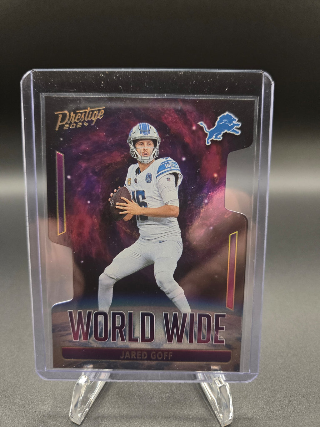 2024 Panini Prestige #WW-JGF Jared Goff World Wide Card