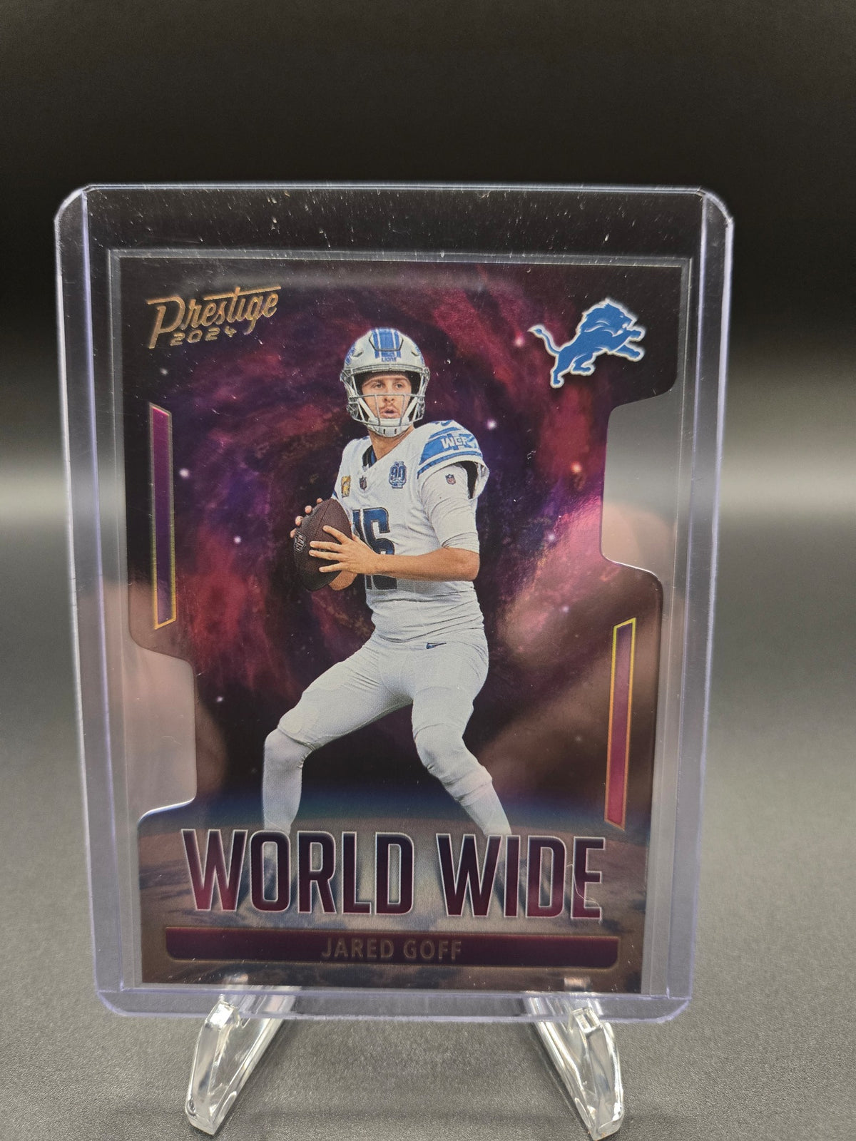 2024 Panini Prestige #WW-JGF Jared Goff World Wide Card