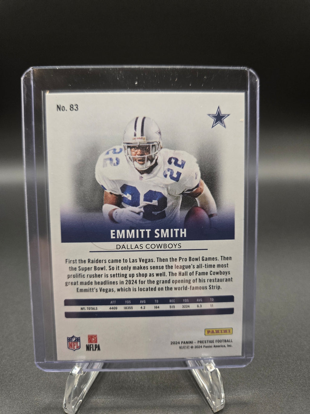 2024 Panini Prestige #83 Emmitt Smith Diamond Xtra Points