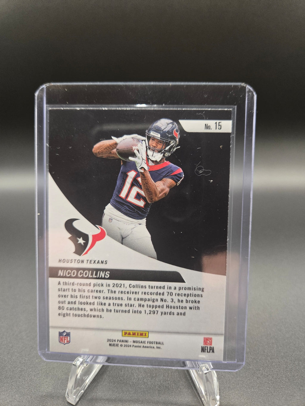 2024 Panini Mosaic #15 Nico Collins Elevate Mosaic Card