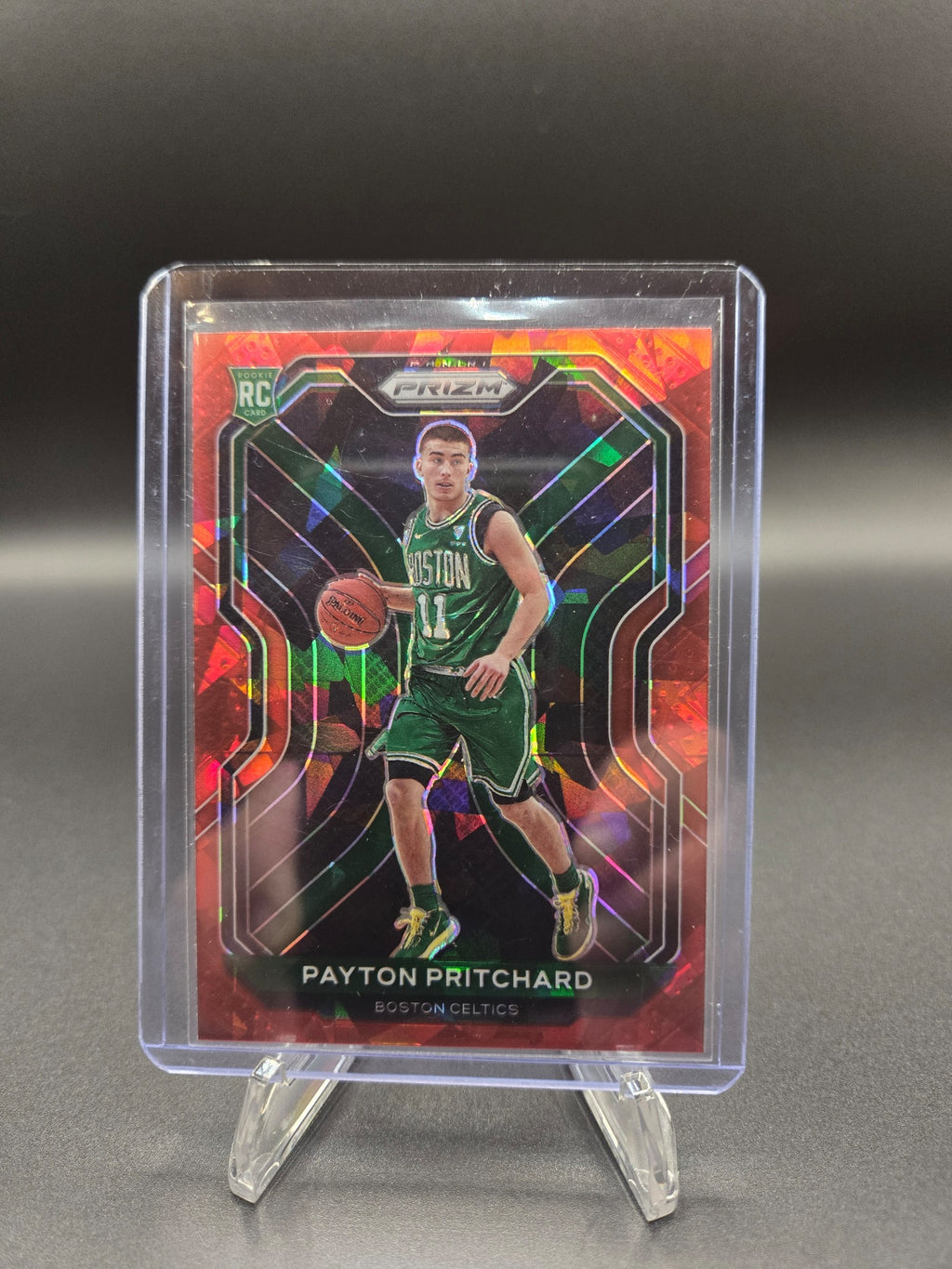 2020-21 Panini Prizm #257 Payton Pritchard Ruby Wave Prizm Card