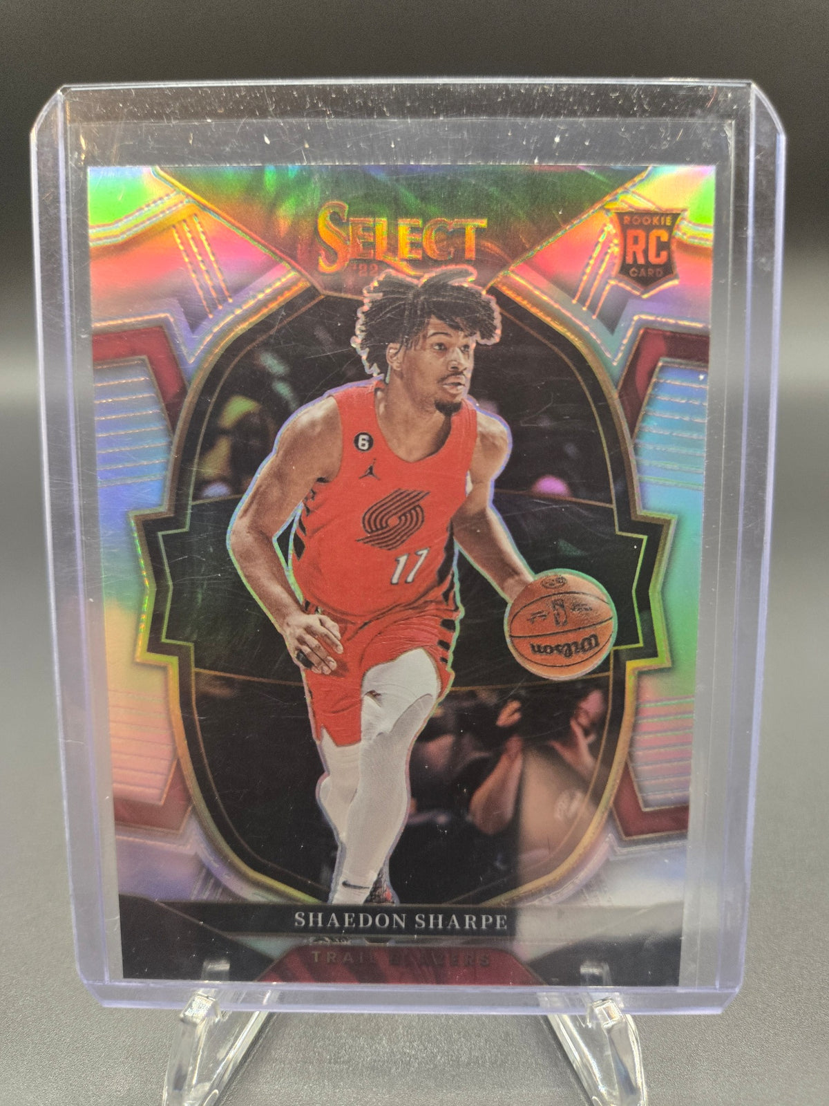 2022-23 Shaedon Sharpe ROOKIE Panini Select Concourse SILVER PRIZM RC 71 Blazers