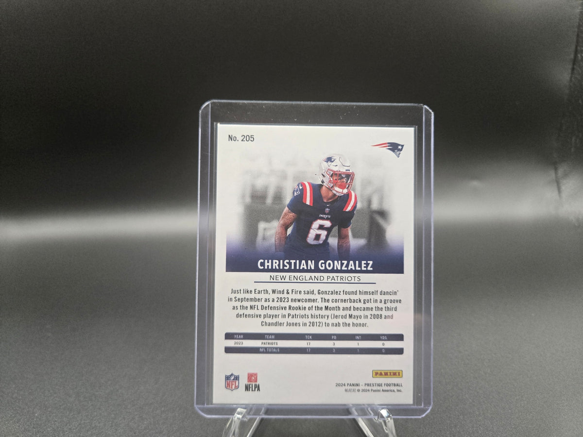 2024 Panini Prestige #205 Christian Gonzalez Green Premium Xtra Points #27/199