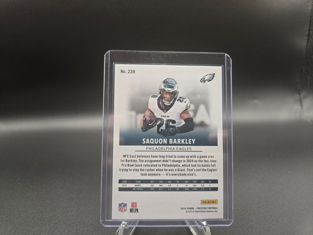 2024 Panini Prestige #239 Saquon Barkley Diamond Xtra Points Card
