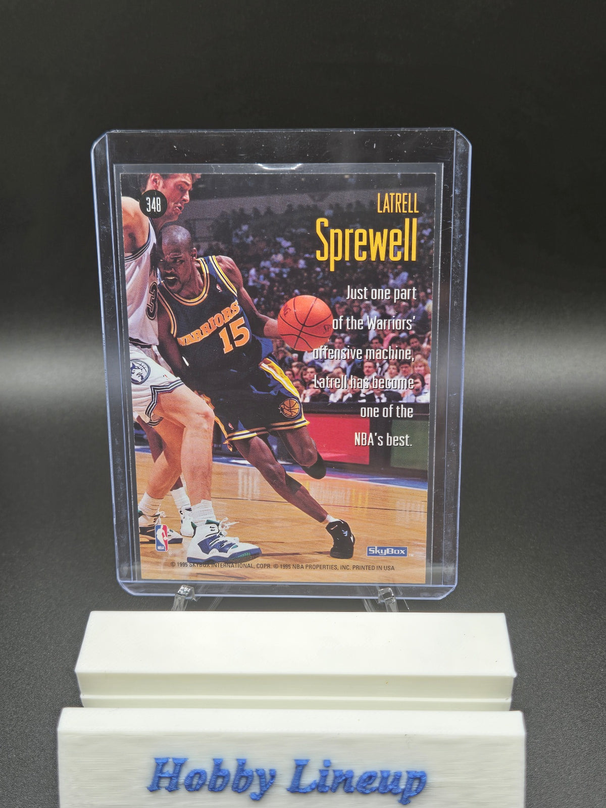 1994-95 SkyBox Premium #348 Latrell Sprewell Sky Pilots Card