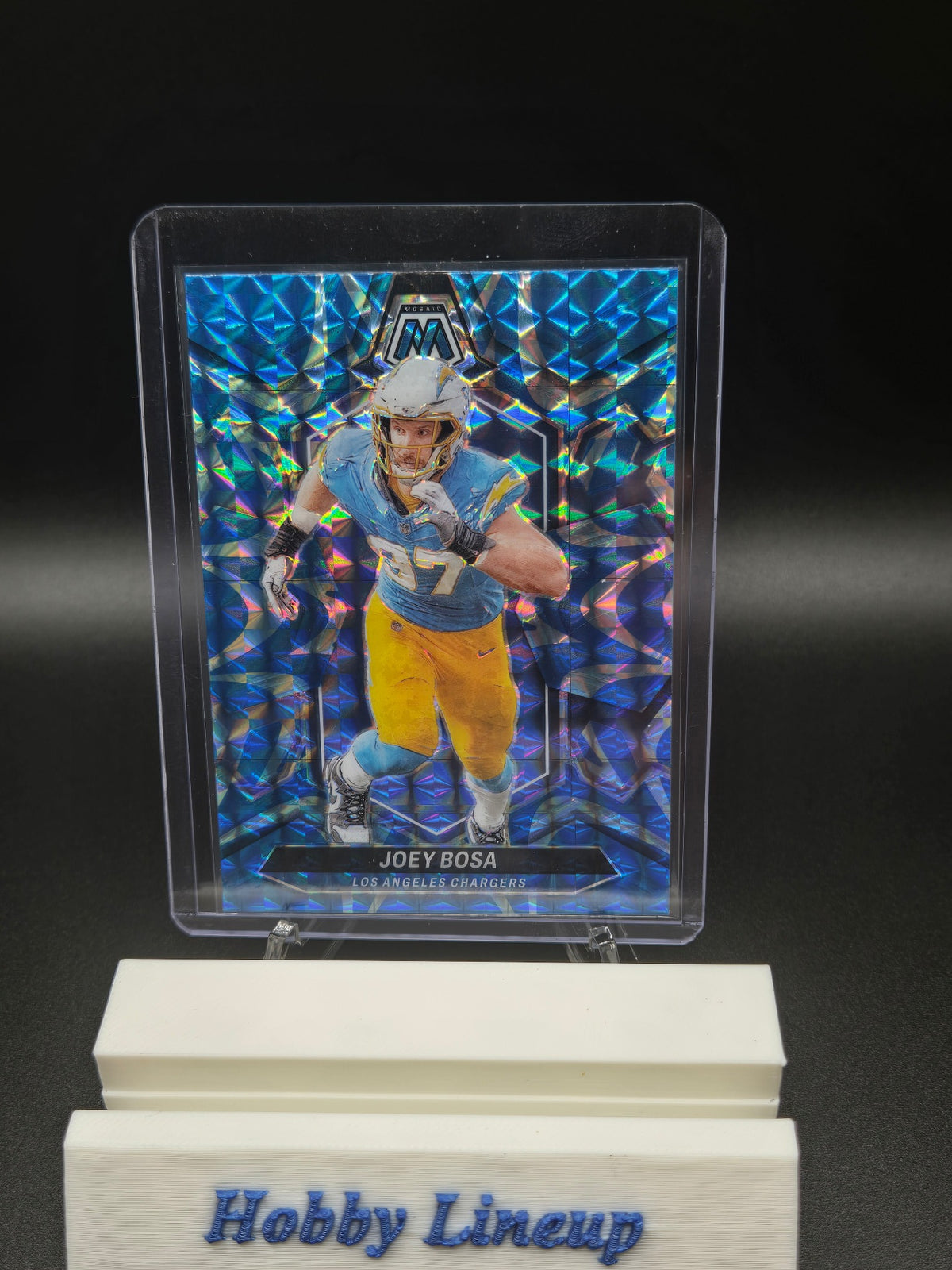 2024 Panini Mosaic #124 Joey Bosa Mosaic Reactive Blue LA Chargers SKU#260824FB