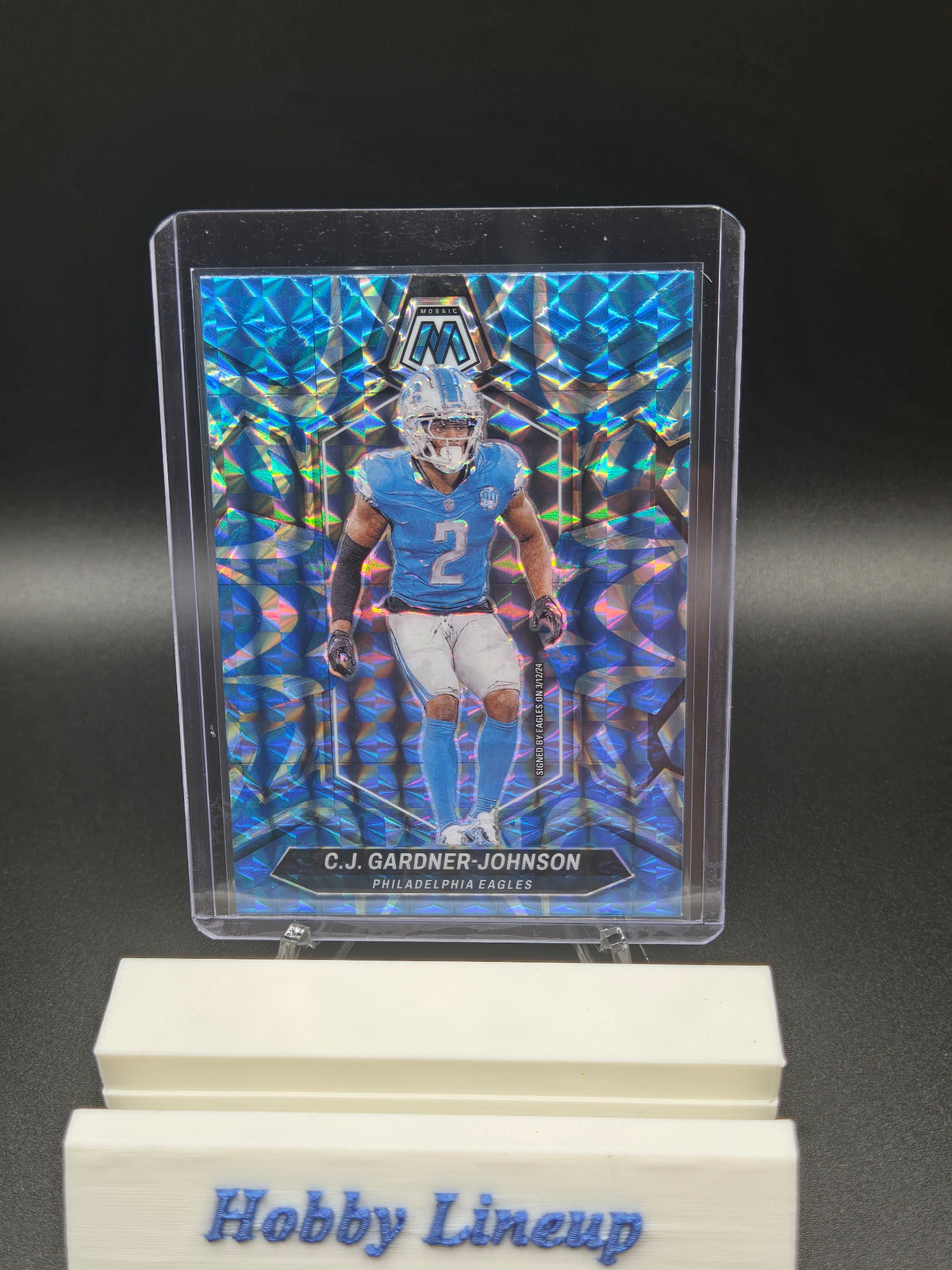 2024 Panini Mosaic #181 C.J. Gardner-Johnson Mosaic Reactive Blue SKU#260824FB