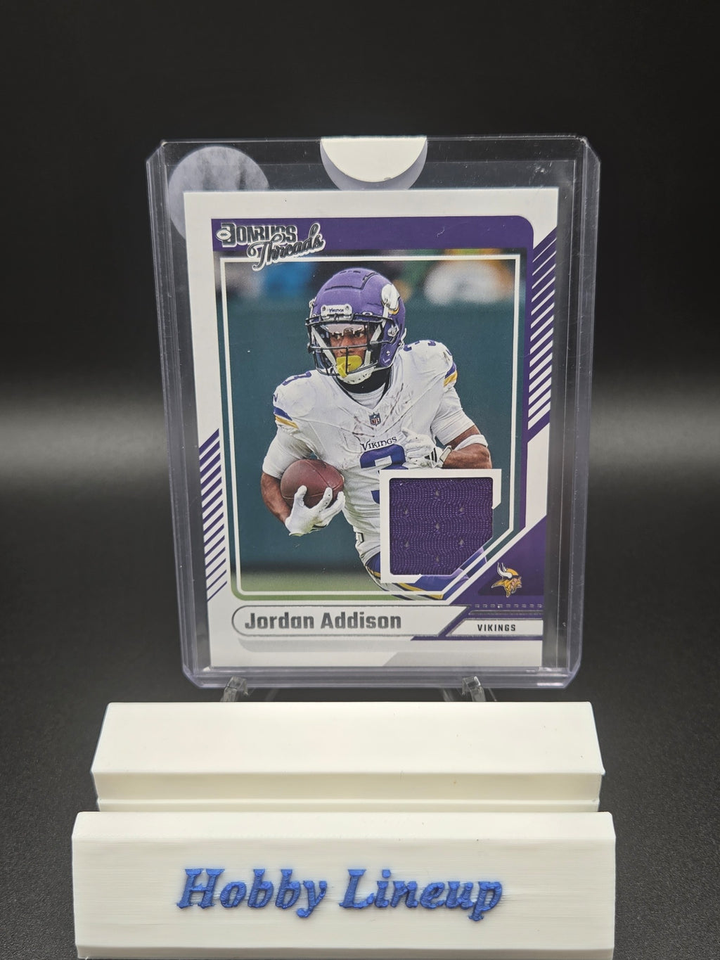 2024 Donruss Threads Football Jordan Addison Jersey # DTH-JAD Minnesota Viking