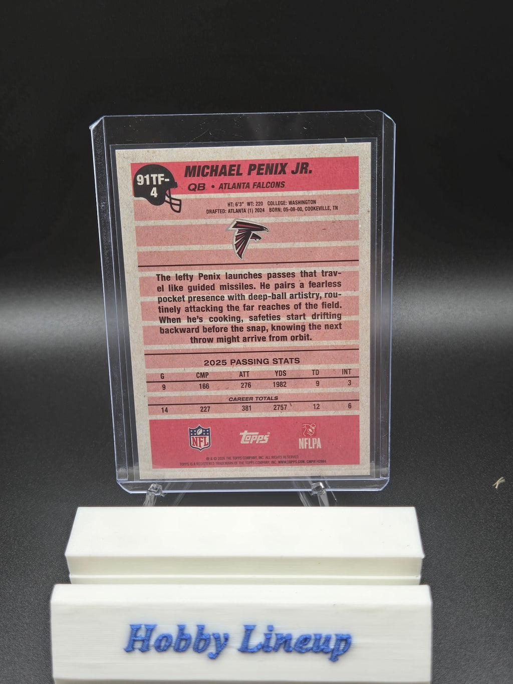 2026 Topps Flagship #91TF-4 Michael Penix Jr. Topps Football Foil Fractor