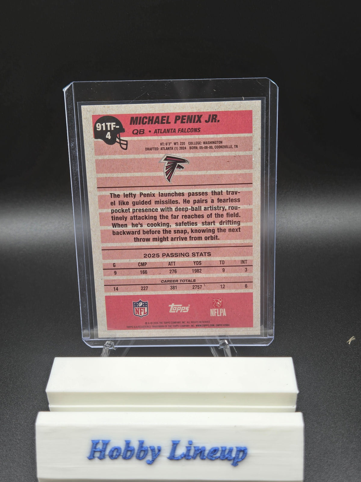 2026 Topps Flagship #91TF-4 Michael Penix Jr. Topps Football Foil Fractor