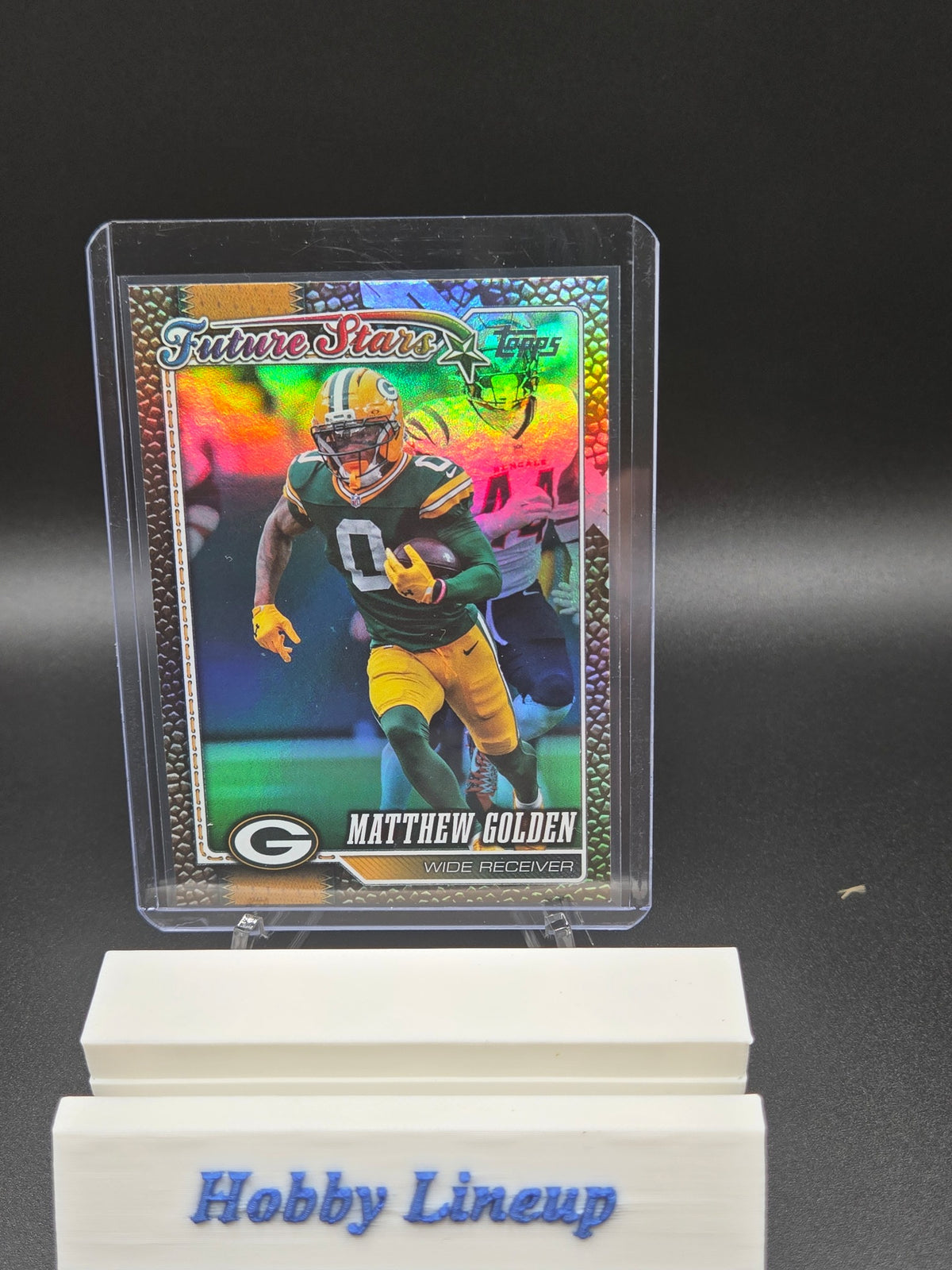 2026 Topps Flagship Football #263 Matthew Golden Leather Refractor Card