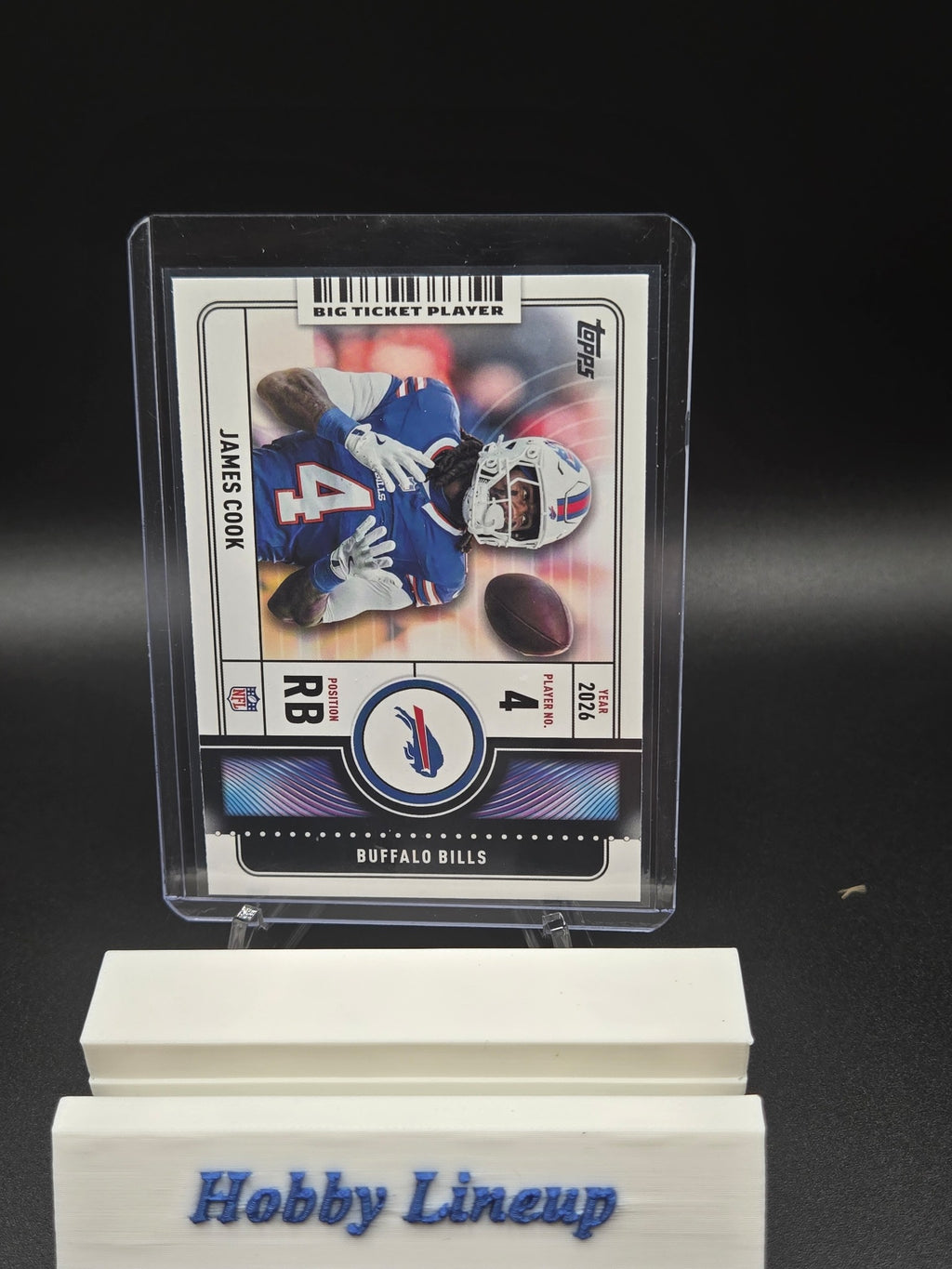 2026 Topps Football Big Ticket Players James Cook Buffalo Bills BTP-3 Card