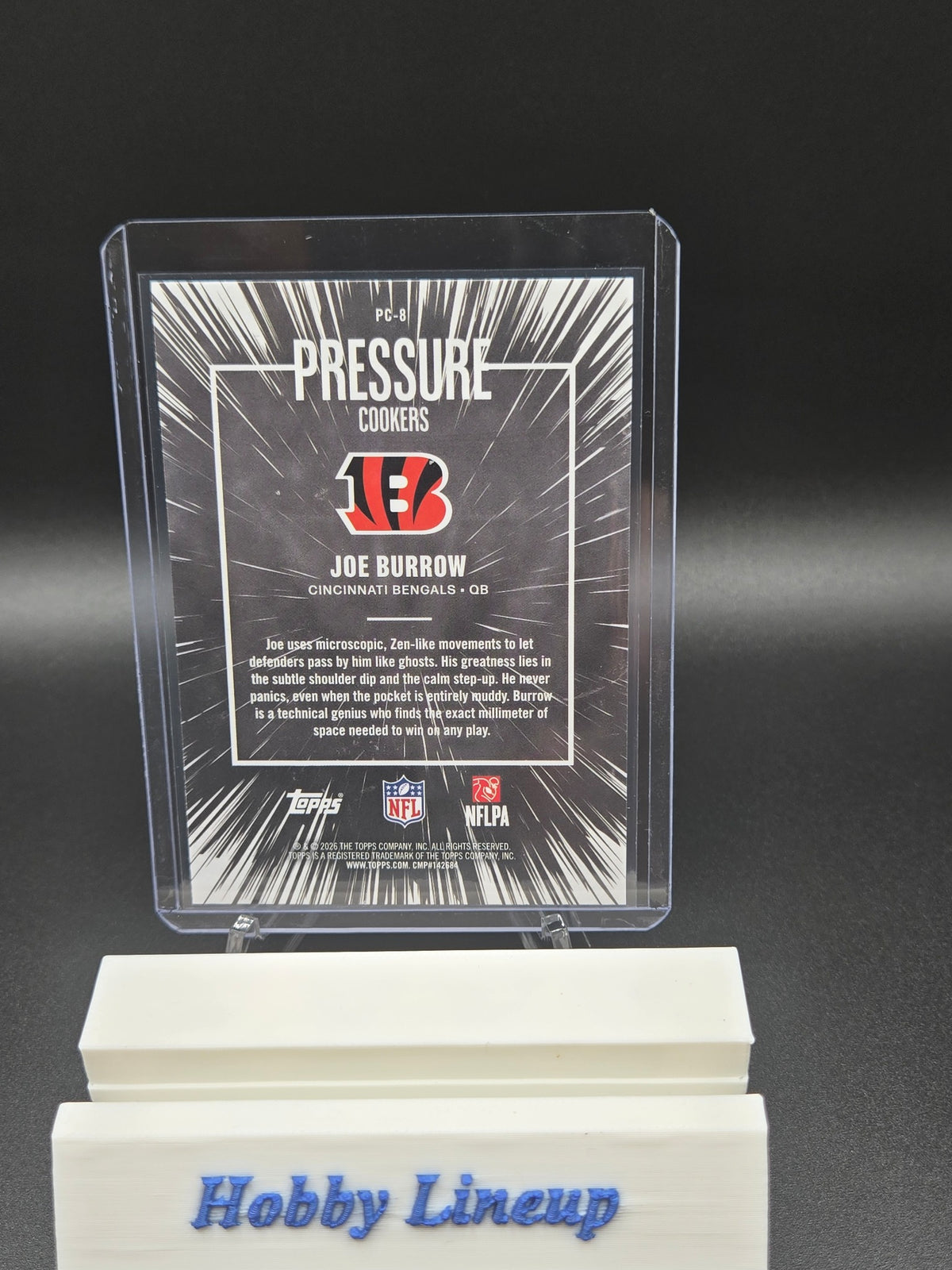 2026 Topps Flagship Joe Burrow Pressure Cookers Refractor #PC-8 Bengals