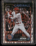 2024 Topps Update #US272 Masyn Winn Silver Crackle Foilboard Card