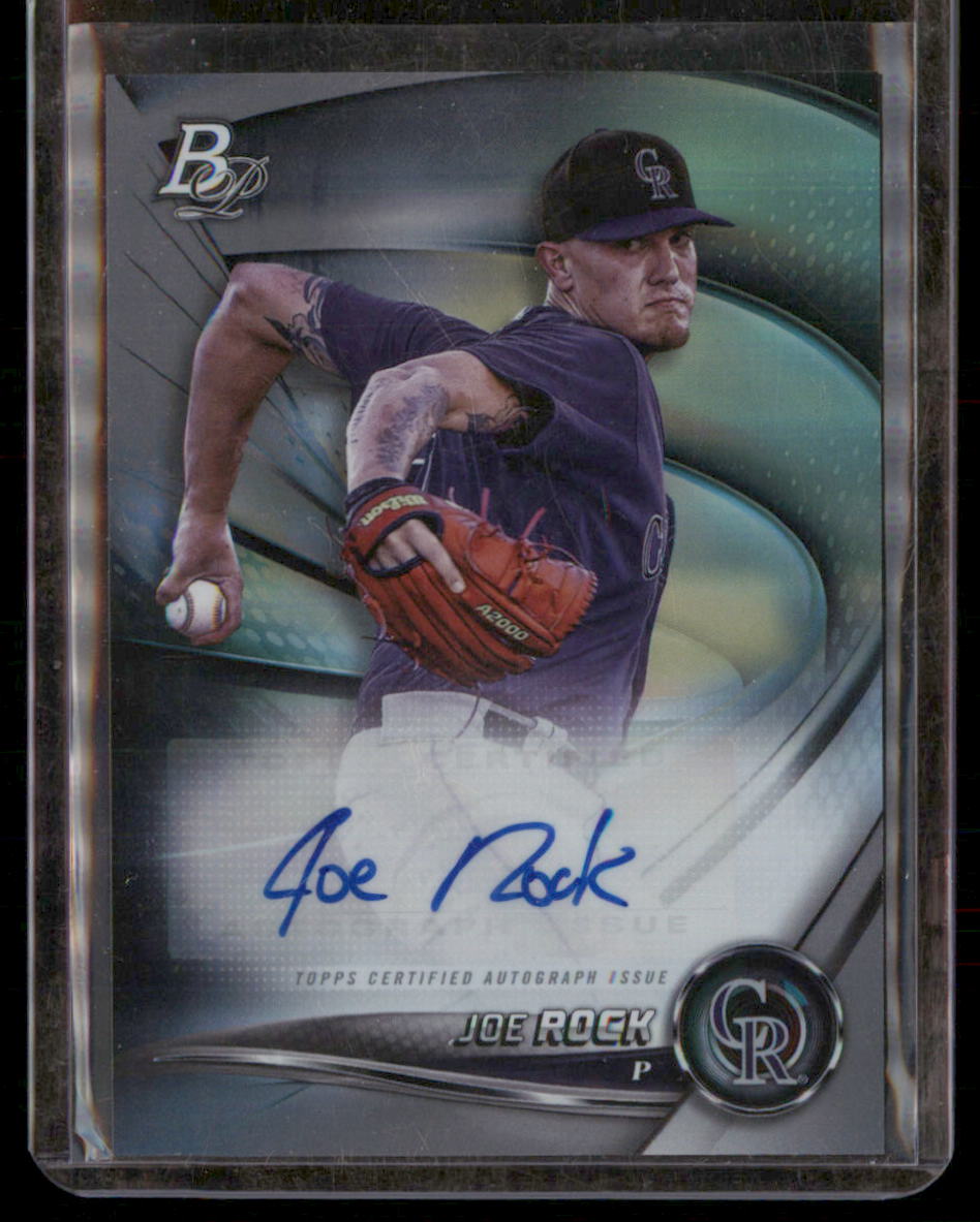 2022 Bowman Platinum - Top Prospects Joe Rock #TOP-63 Autographs (AU, RC)