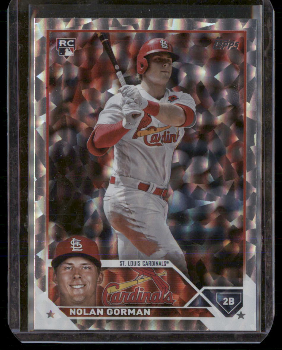 2023 Topps #16 Nolan Gorman Silver Pattern Foilboard St. Louis Cardinals