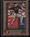 Topps 2025 Series 1 Gunnar Henderson Baltimore Orioles RC Gold /2025 #65