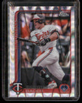 2025 Topps Chrome #62 Harrison Bader RayWave Refractors Minnesota Twins