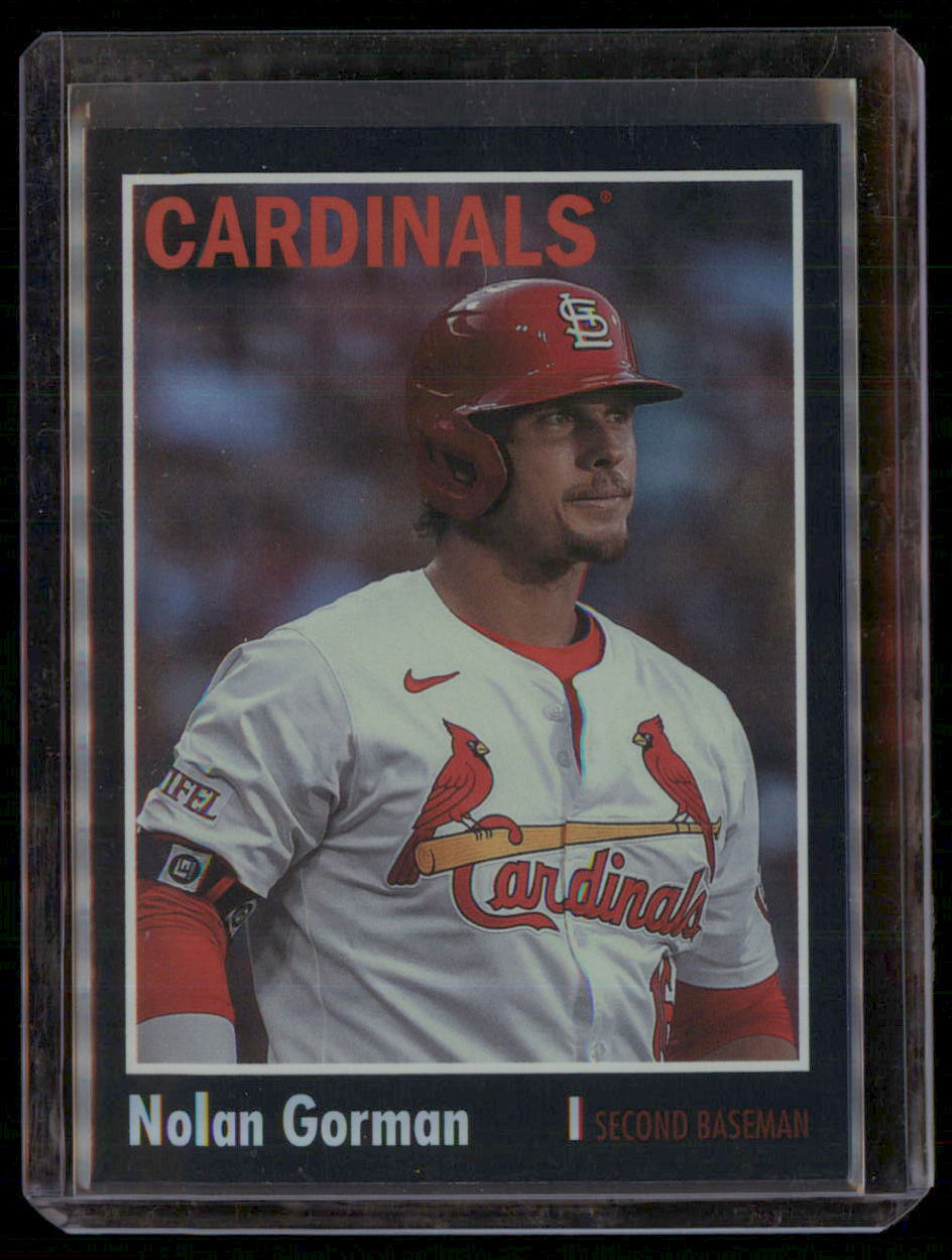 2024 Topps Archives #145 Nolan Gorman Black Foilboard STL Cardinals