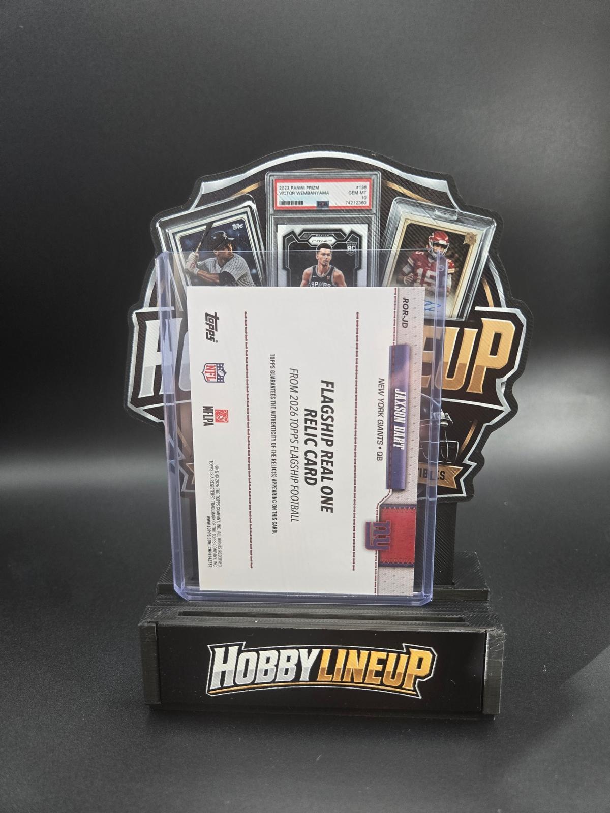 2026 Topps Flagship #ROR-JD Jaxson Dart Real One Relics Patch Card