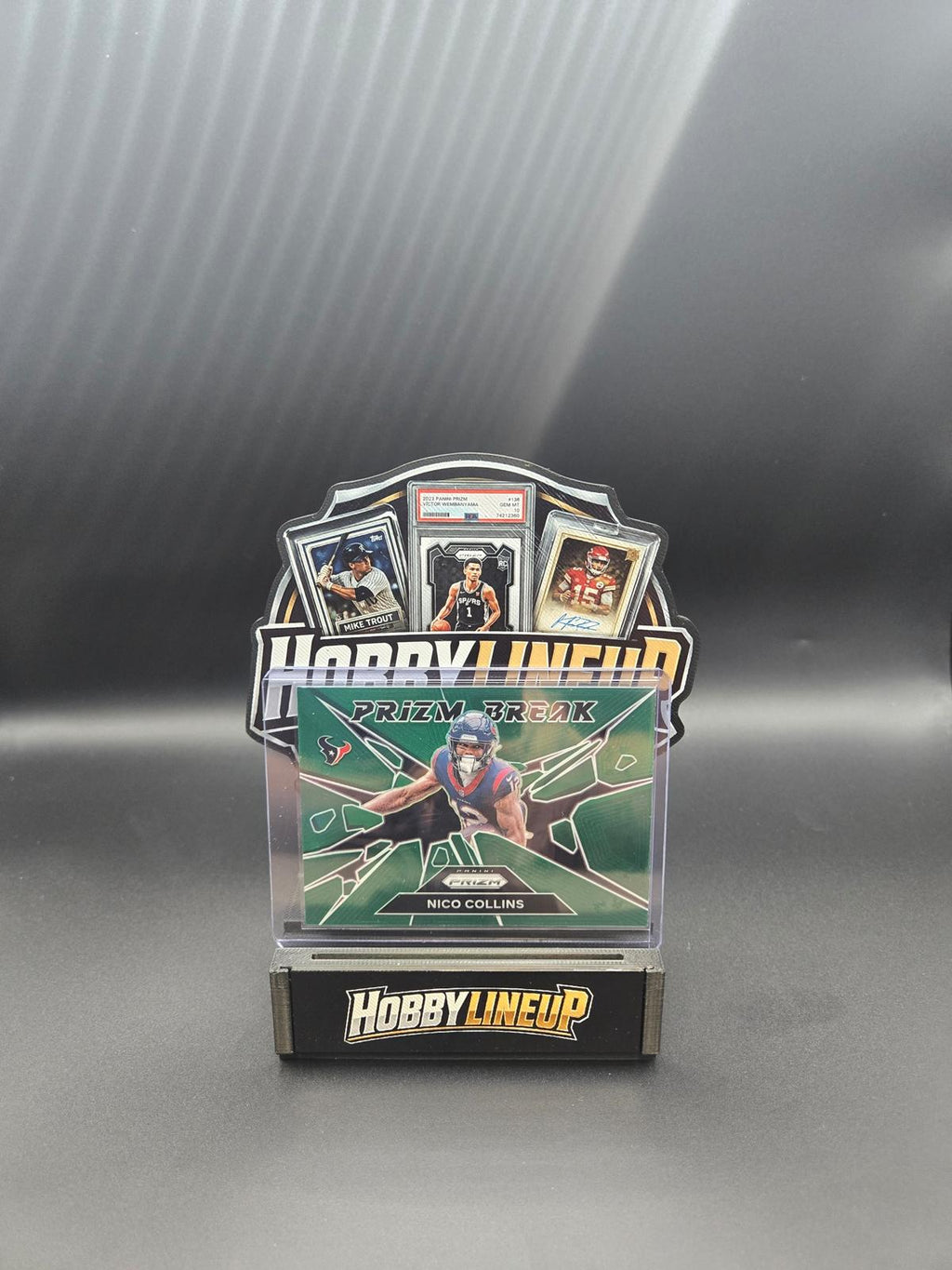 2024 Panini Prizm #3 Nico Collins Prizm Break Green Prizm